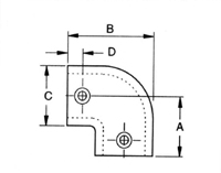 AIS 06&nbsp;90 DEGREE ELBOW